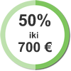 50 proc nuolaida iki 700
